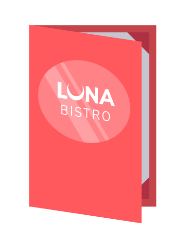 Fine dining menu covers